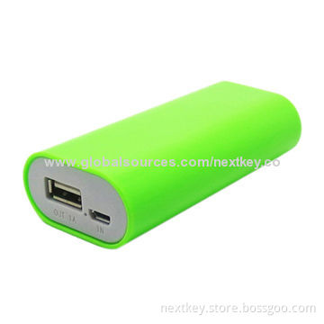 Shenzhen power bank for iPhone or Android, 5V/1A output, 5,000mAh capacity